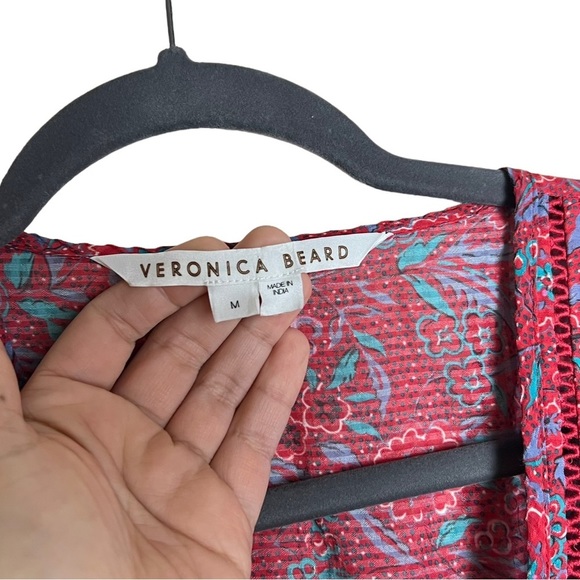 VERONICA BEARD Vani long sleeves floral print dress size M summer dress … - Picture 3 of 11